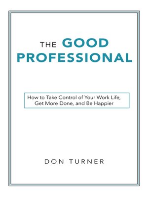 cover image of The Good Professional